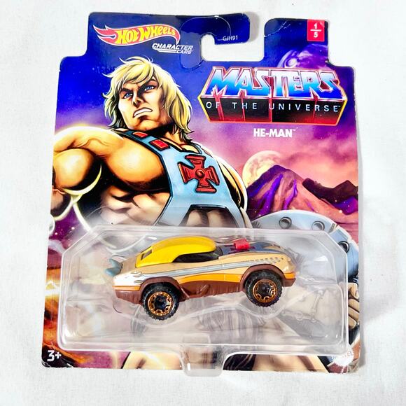 Hot Wheels Carded Lot Of 4 Masters of the Universe Toy Cars New (W) - Picture 2 of 5
